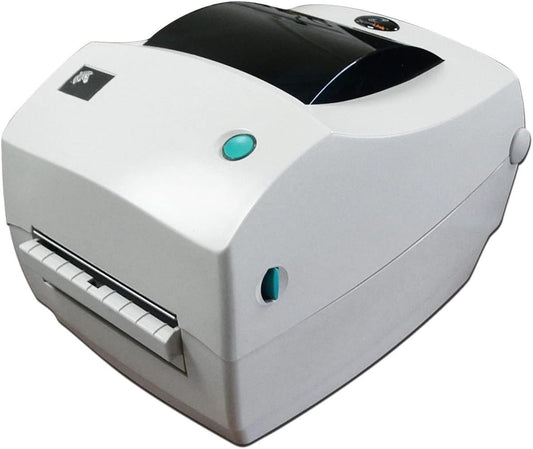 #S6B Zebra LP2844 Printer 2844-20300-0001 W/New Adapter, USB Power Cables Print